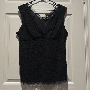 NEW YORK AND COMPANY BLACK BLOUSE SIZE L